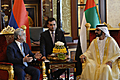 Նախագահը՝ ԱՄԷ փոխնախագահ, վարչապետ, պաշտպանության նախարար, Դուբայի կառավարիչ Շեյխ Մոհամմեդ բին Ռաշիդ Ալ Մաքթումի հետ հանդիպմանը