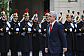 Церемония встречи Президента Сержа Саргсяна, прибывшего с официальным визитом во Французскую Республику
