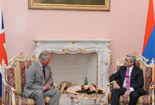 President Serzh Sargsyan meets with Prince Charles of United Kingdom