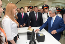 President attended the ceremony of inauguration of the new Central Branch administrative building of the Yerevan Department of the RA Police Force