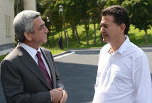 President Serzh Sargsyan received the President of FIDE Kirsan Ilyumzhinov