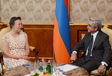 President Serzh Sargsyan received today the Ambassador of Romania in Armenia Crina Rodica Prunariu