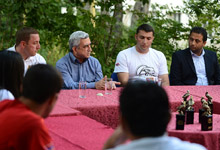 President attended the closing ceremony of Bazeh-2013 Panarmenian youth gathering