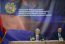 President Serzh Sargsyan held a meeting with the staff of the Ministry of Justice