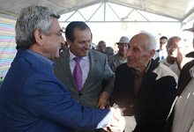 Working visit of President Serzh Sargsyan to Gegharkunik marz