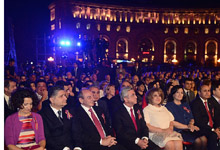 President Serzh Sargsyan attended a festive concert dedicated to the 22nd anniversary of Armenia