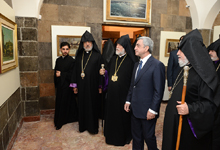 At the Holy See of Etchmiadzin President Serzh Sargsyan visited Rouben Sevak Museum