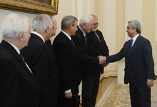 RA President received Presidents of the Academies of a number of countries who are presently in Armenia