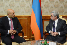 President Serzh Sargsyan received today Special Representative of NATO’s Secretary General James Appathurai