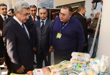 President Serzh Sargsyan attended the opening of the Armprodexpo exhibition