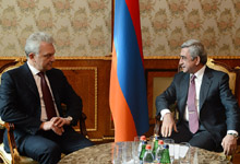 President Serzh Sargsyan received the Chairman of the Board of the Eurasian Economic Commission Victor Khristenko