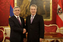 President Serzh Sargsyan met with the President of Austria Heinz Fischer