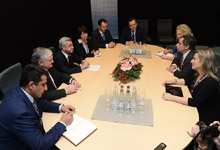 In Vilnius, President Sargsyan met with the President of the EU European and Social Committee (EESC) Henri Malosse