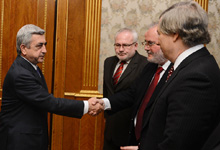 President Serzh Sargsyan received the Co-Chairs of the OSCE Minsk Group