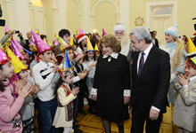 The Presidential Palace hosted numerous children from border villages of Armenia 