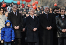 The President participated at the festive event dedicated to the Saint Sargis the Warrior's commemoration day