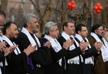 President participates in celebration dedicated to Feast Day of St. Sarkis the Warrior proclaimed Youth Blessing Day