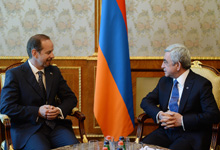 President receives Argentine ambassador to Armenia Diego Rivera