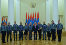 President Serzh Sargsyan receives delegation of the World Organization of the Scout Movement