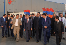 President attends opening ceremony of logistical center of Urban Logistic Services CJSC