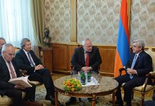 President Serzh Sargsyan receives OSCE Minsk Group co-chairs 