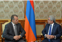 President receives Belarusian ambassador to Armenia Stepan Sukhorenko