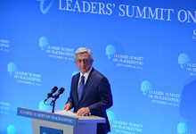 President Serzh Sargsyan makes address at UN Summit on Peacekeeping Operations