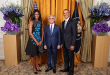  President Serzh Sargsyan has private conversation with U.S. President Barack Obama