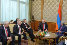 President Serzh Sargsyan receives OSCE Minsk Group Co-chairs 