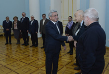 President received the writer and publicist Zori Balayan and delegation of the Russian intellectuals who arrived to Armenian on the occasion of the writer’s jubilee