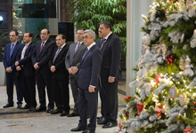  President participated at the New Year and Holly Christmas reception held 
at the Central Bank
