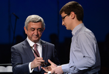  President attended the Haikian award ceremony of the Youth Fund of Armenia