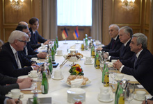  President Serzh Sargsyan met with the Minister of Foreign Affairs of FRG Frank-Walter Steinmeier