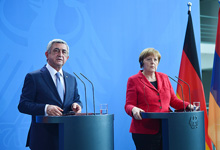 President Serzh Sargsyan met with the German Chancellor Angela Merkel