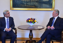  President Serzh Sargsyan in Berlin met with the President of the FRG Joachim Gauck