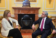  President Sargsyan in Vienna met with the EU High Representative, Vice-President of the European Commission Federica Mogherini