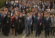  President Serzh Sargsyan in Stepanakert participated at the festive events dedicated to the 25th anniversary of the creation of the NKR