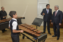  President attended the opening ceremony of the totally renovated P. Tchaykovski Secondary Musical School