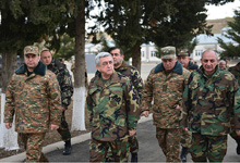 President Serzh Sargsyan visited a number of military units of the Defense Army