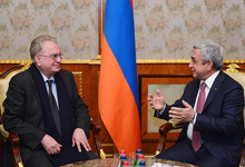 President Serzh Sargsyan received the Director General of the Russian State Hermitage Museum Mikhail Piotrovski