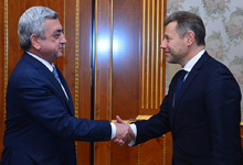 President Serzh Sargsyan received the newly appointed French Co-Chair of the OSCE Minsk Group Stephane Visconti