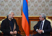 President Serzh Sargsyan received Stas Namin