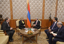 President Serzh Sargsyan received the RF Commissioner for Human Rights Tatyana Moskalkova