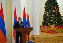 President invited a holiday reception for the representatives of the business community of Armenia 