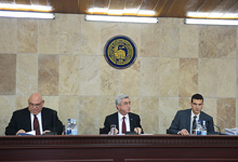 President Serzh Sargsyan participated at the YSU Board of Trustees end-of-the-year meeting 