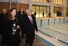 President visited Reebok sport club in Yerevan