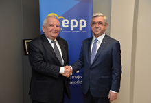 President Serzh Sargsyan met with the President of the EPP Joseph Daul