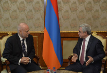 President Serzh Sargsyan received the Head of the OSCE/ODIHR observation mission Jan Petersen