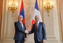 President Sargsyan met with the President of the National Assembly of France Claude Bartolone
