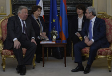 President met with the President of French Senate Gérard Larcher